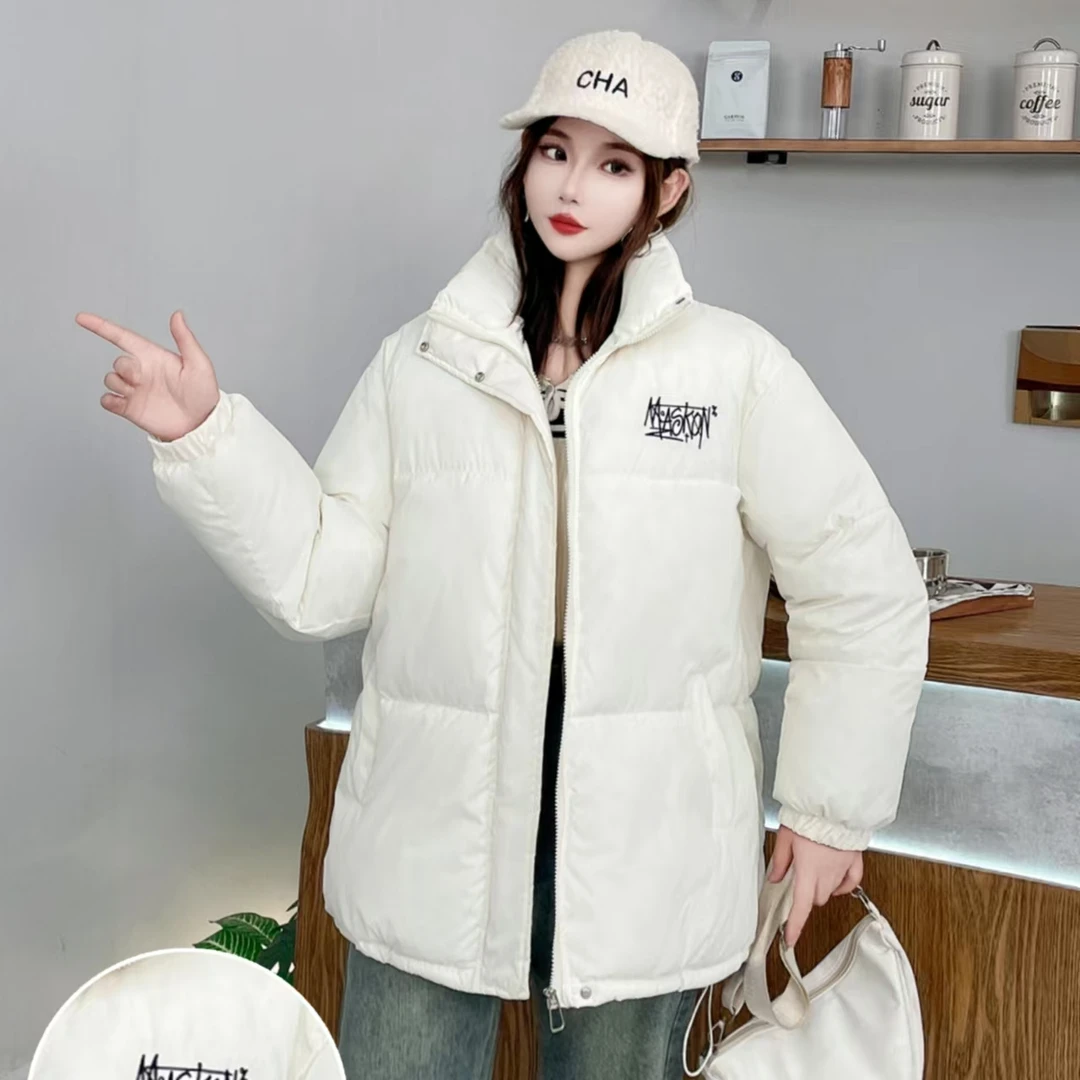 B006时尚2024冬季新款宽松保暖棉服女小个子面包服外套