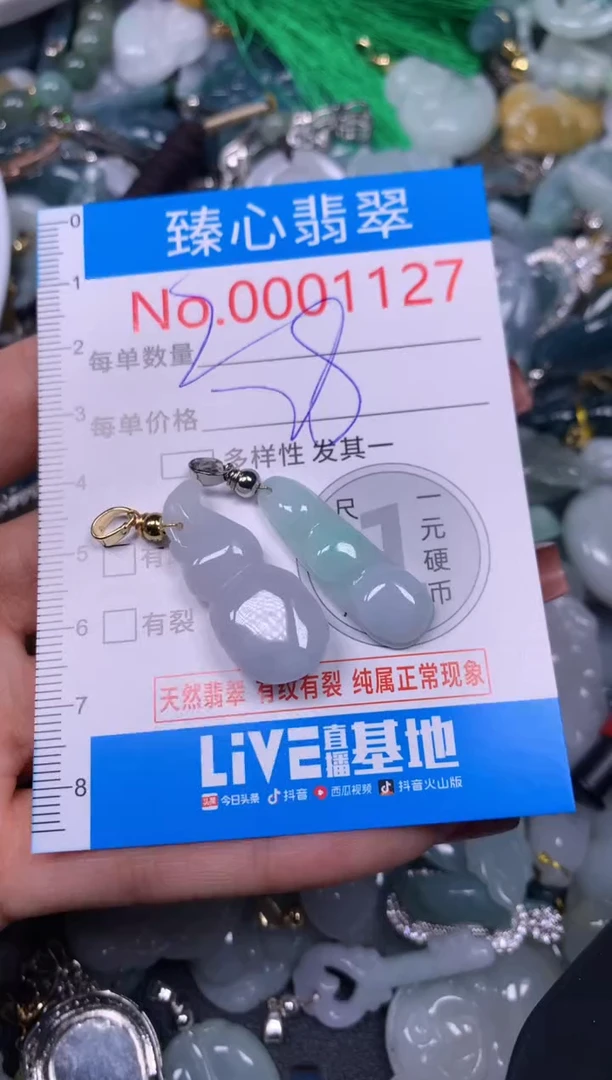 【闪购商品】翡翠颈饰未镶嵌含绳0001128