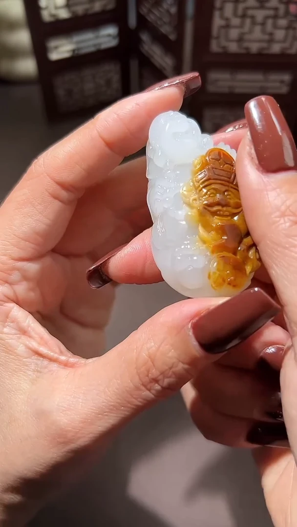 未镶嵌和田玉挂件和田玉福禄双收挂件10