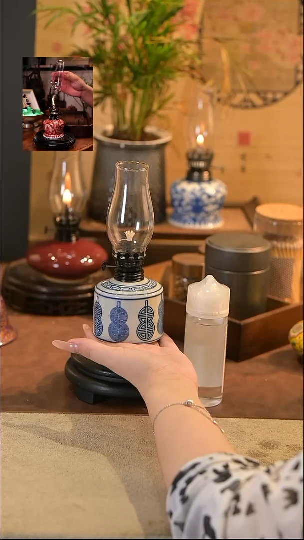 景德镇陶瓷灯摆件