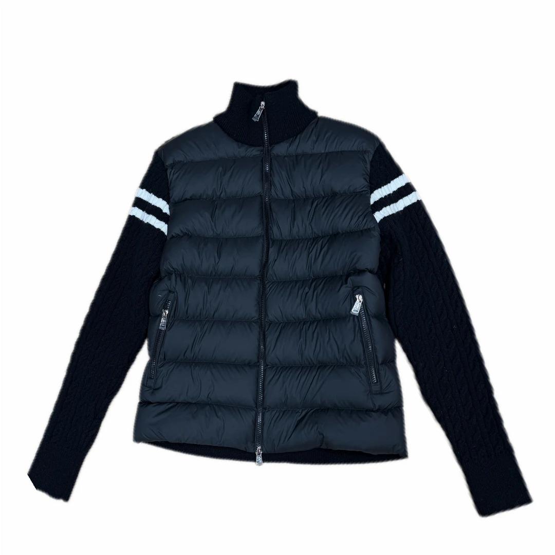 【金火祡】宠粉针织羽绒拼接外套