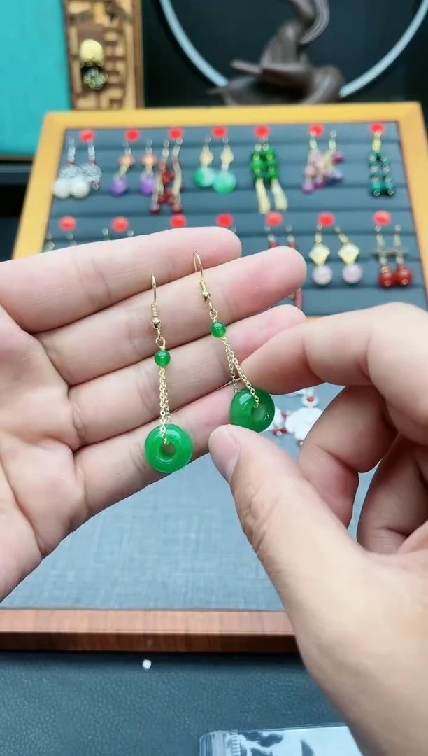 【闪购商品】玛瑙/玉髓耳钉银S925镶嵌606000