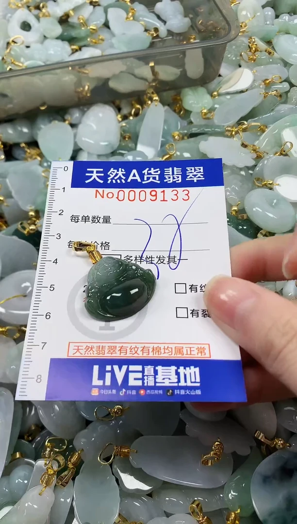 颈饰未镶嵌翡翠纯天然a货翡翠