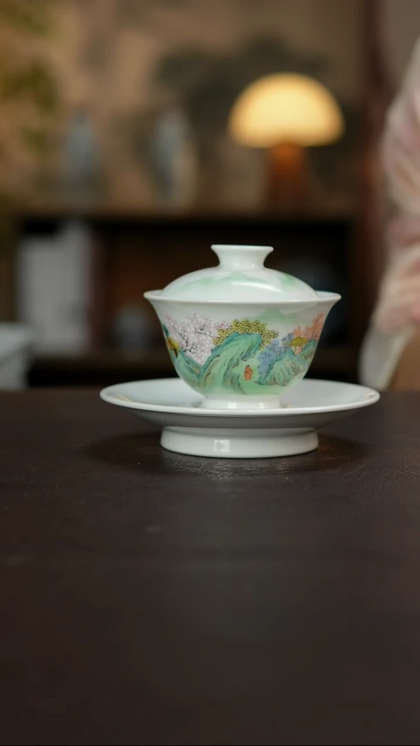 杯景德镇陶瓷杯碗柴烧多人