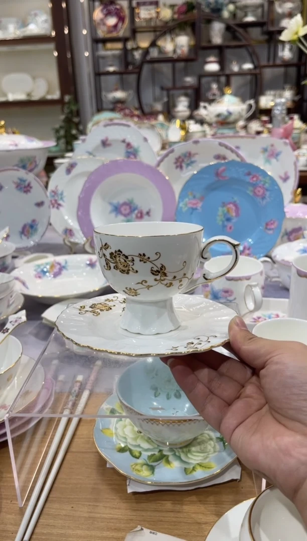 45%以上骨粉骨瓷咖啡杯碟