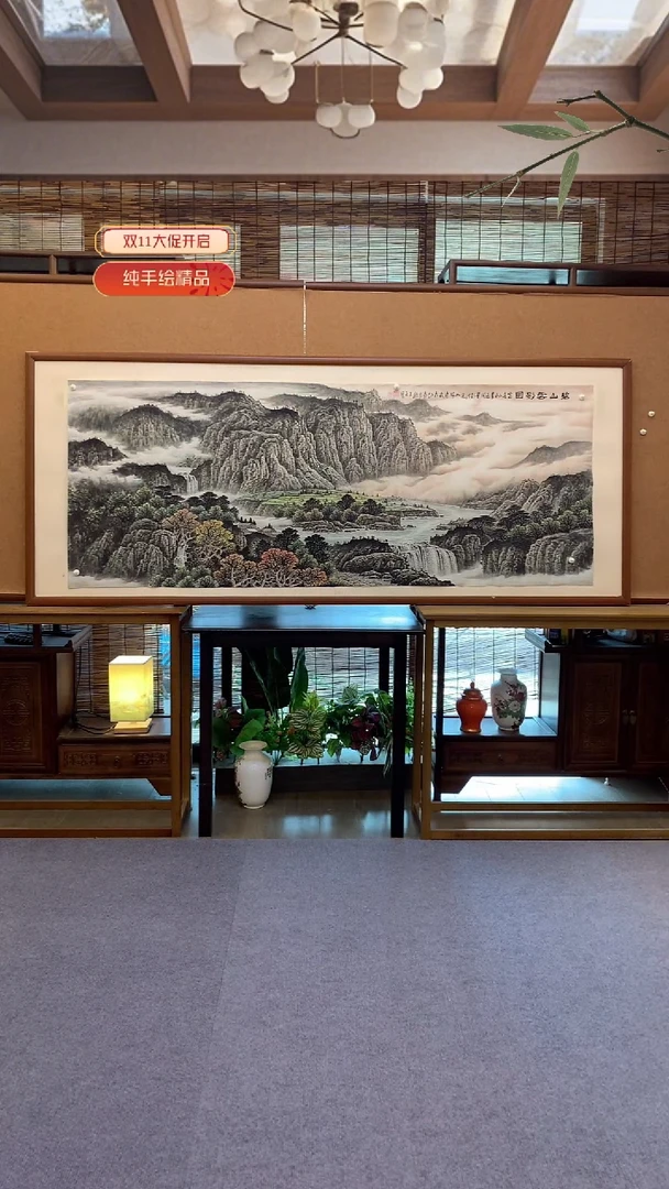 国画国画纯手绘纯实木205*85cm