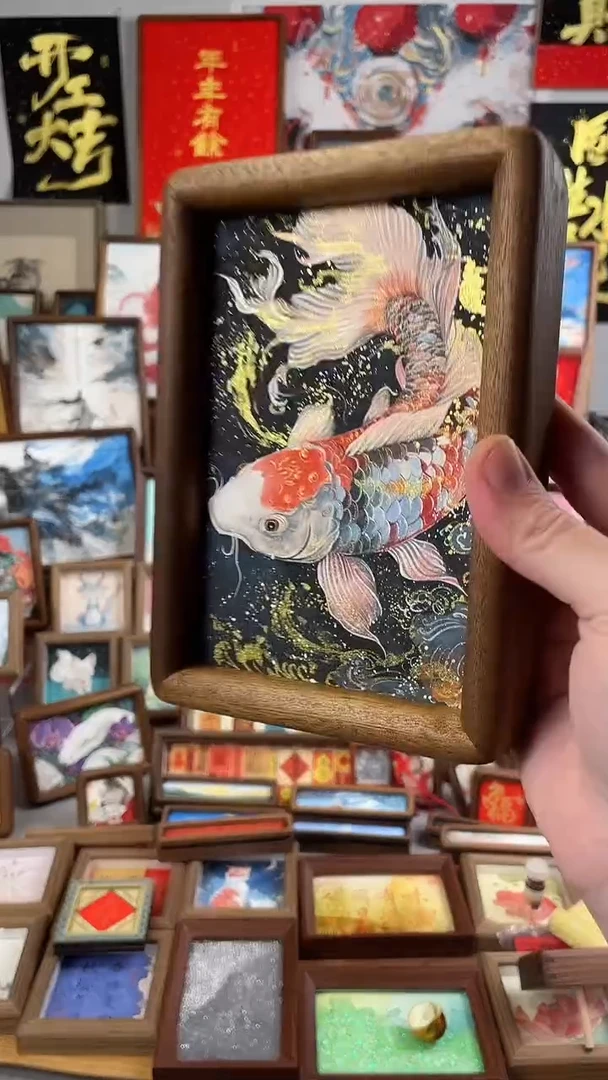 国画纯手绘书法绘画作品