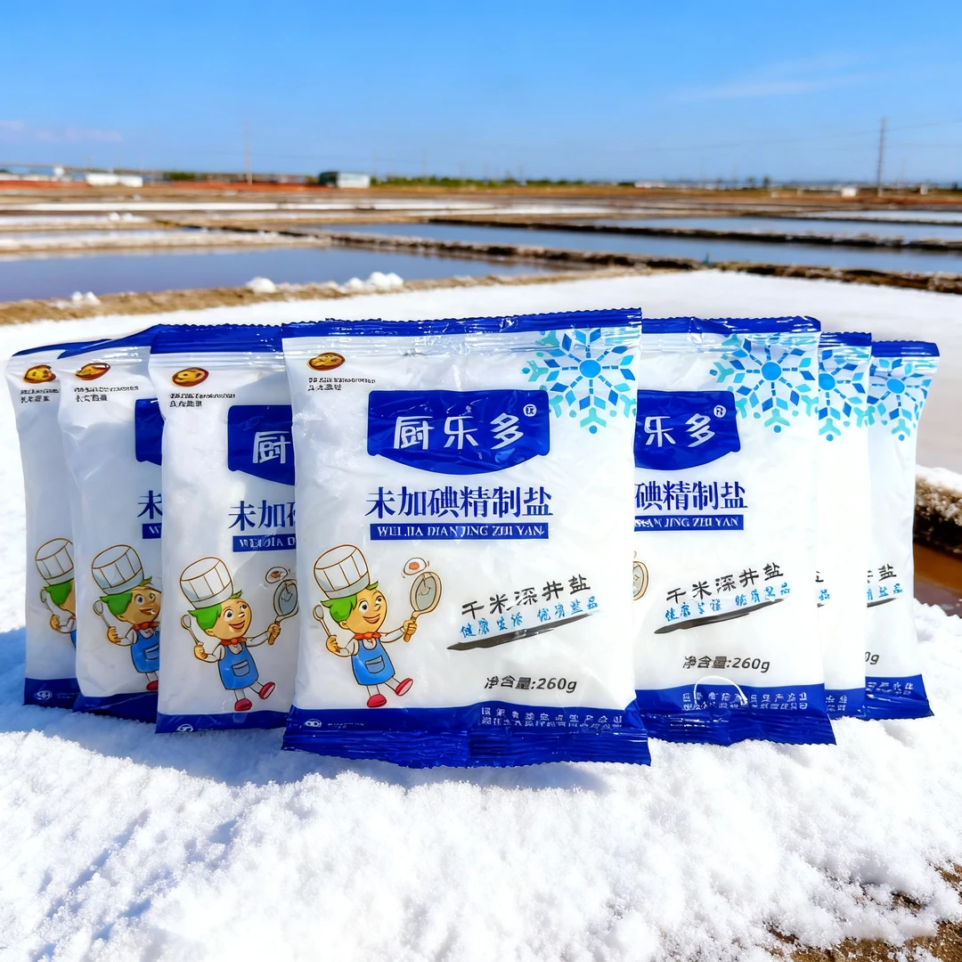 【口碑优选】10袋*260g未加碘盐巴绿色健康调味精食用盐炒菜煲汤