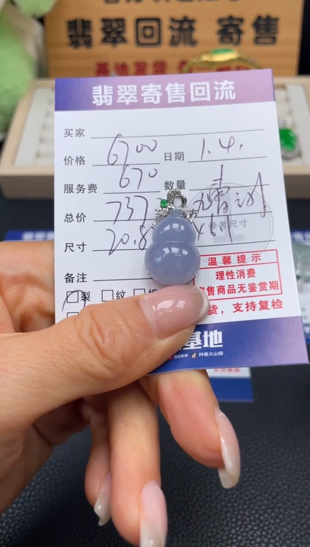 颈饰18K金镶嵌翡翠10153042