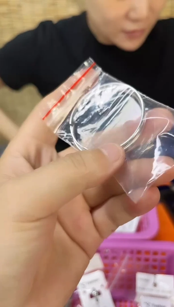 无坠链均925银5cm耳圈029