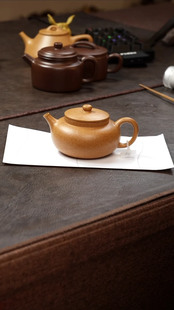 茶壶紫砂壶·19黄金段平安壶150cc