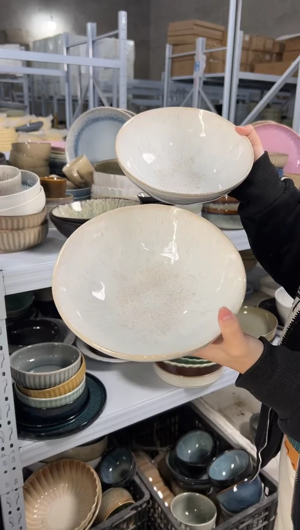 陶瓷外贸尾货瑕疵满20包邮X2面碗新品