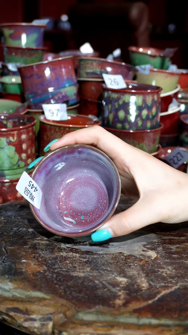 摆件精品窑变钧瓷茶器