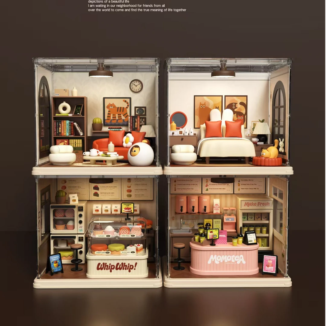 也思YES绝对盒子DIY拼装小屋微缩模型积木摆件