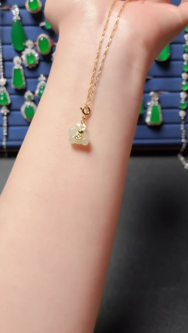 银S925镶嵌和田玉珠宝半成品2