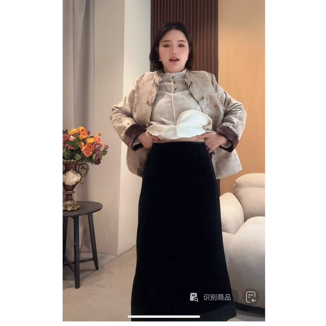 【阿柒服饰】主播同款丝绒裙