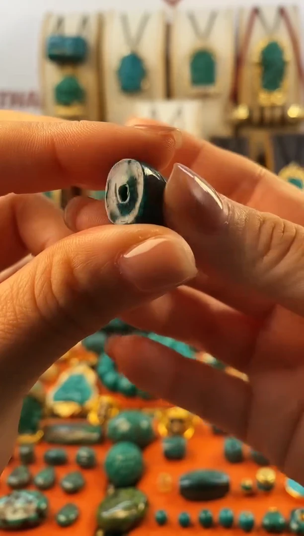 未镶嵌绿松石.网花 单颗  12*16*10.5mm