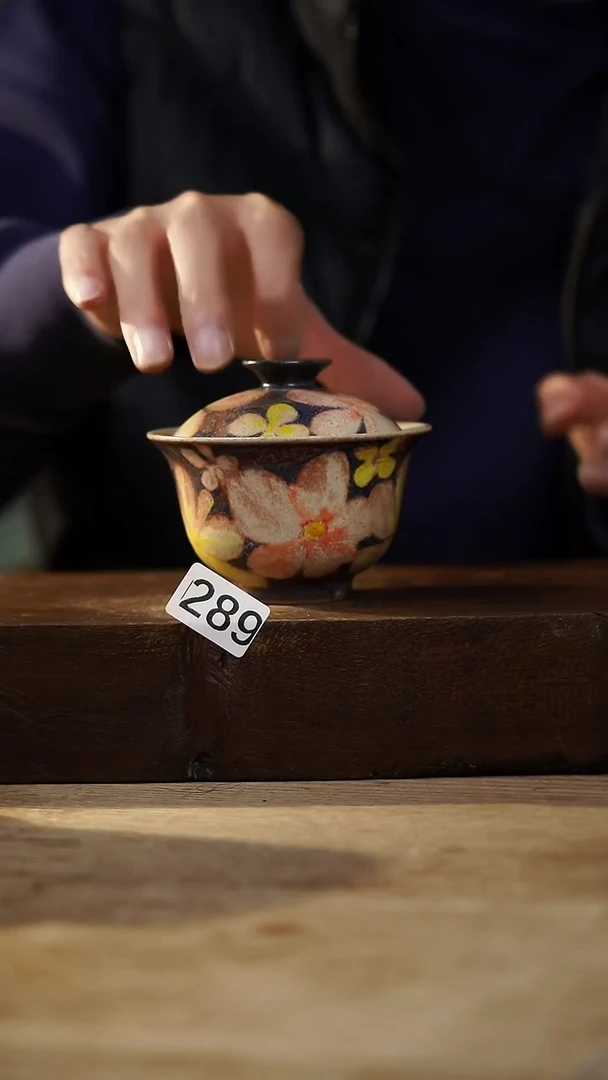 瓷片设计师手作！！！落单设计师福利！！盖碗