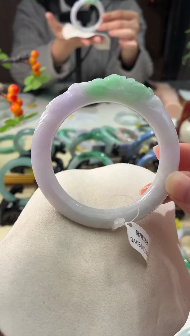 未镶嵌手镯翡翠19  翡翠手镯 54