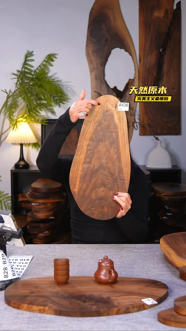 木北美黑胡桃原木.干裂疤结不属于商品质量问题完美主义者慎拍