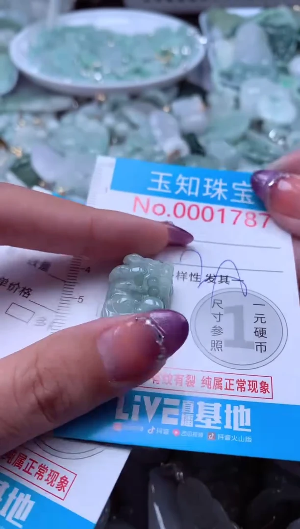 翡翠未镶嵌吊坠(不含链)1787