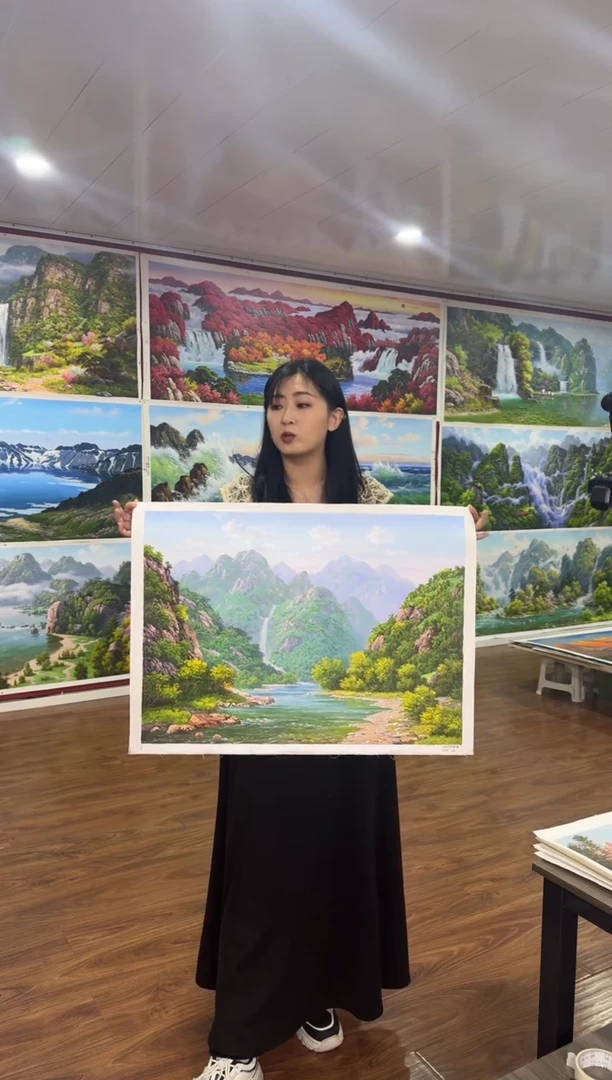 油画【45号】约50*70cm丨朝鲜原创纯手绘孤品油画丨顺丰包邮