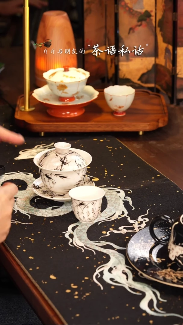 【闪购商品】伴斤茶舍   黑白   竹子   一整套