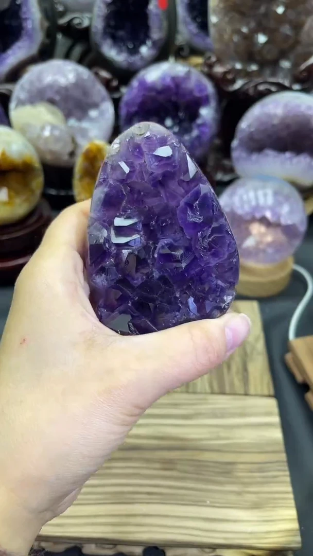未镶嵌大型摆件（非配饰）紫晶364号龙蛋