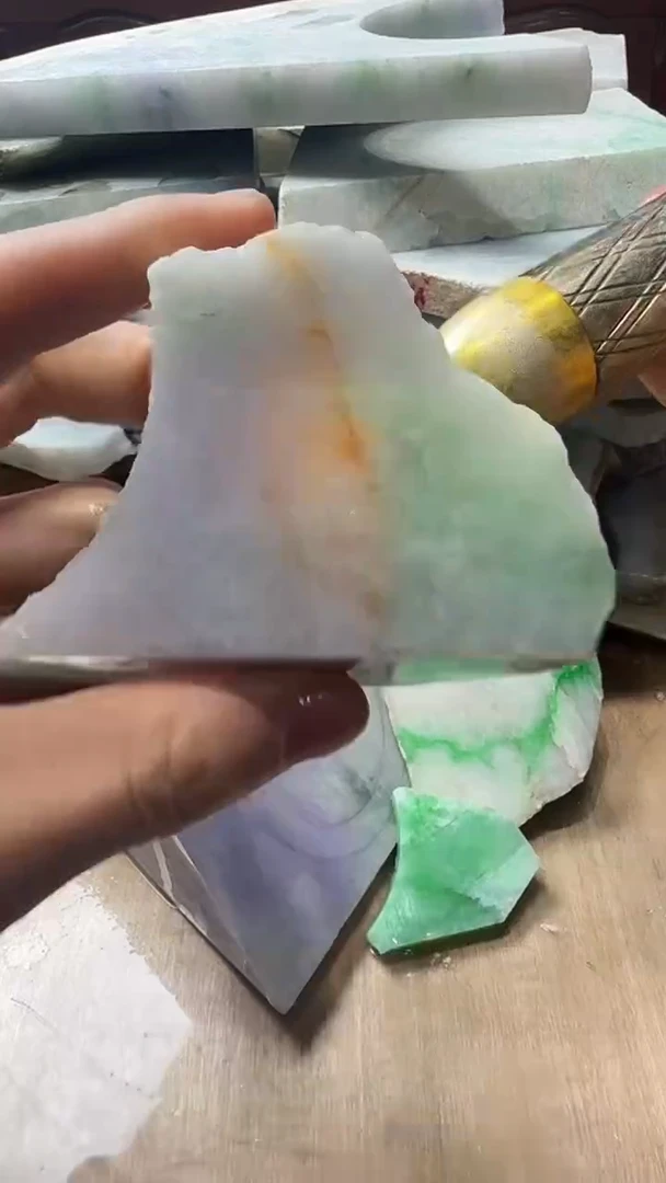 裸石翡翠天然翡翠A货花177