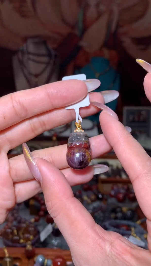 未镶嵌珠宝半成品水晶极光貔貅吊坠