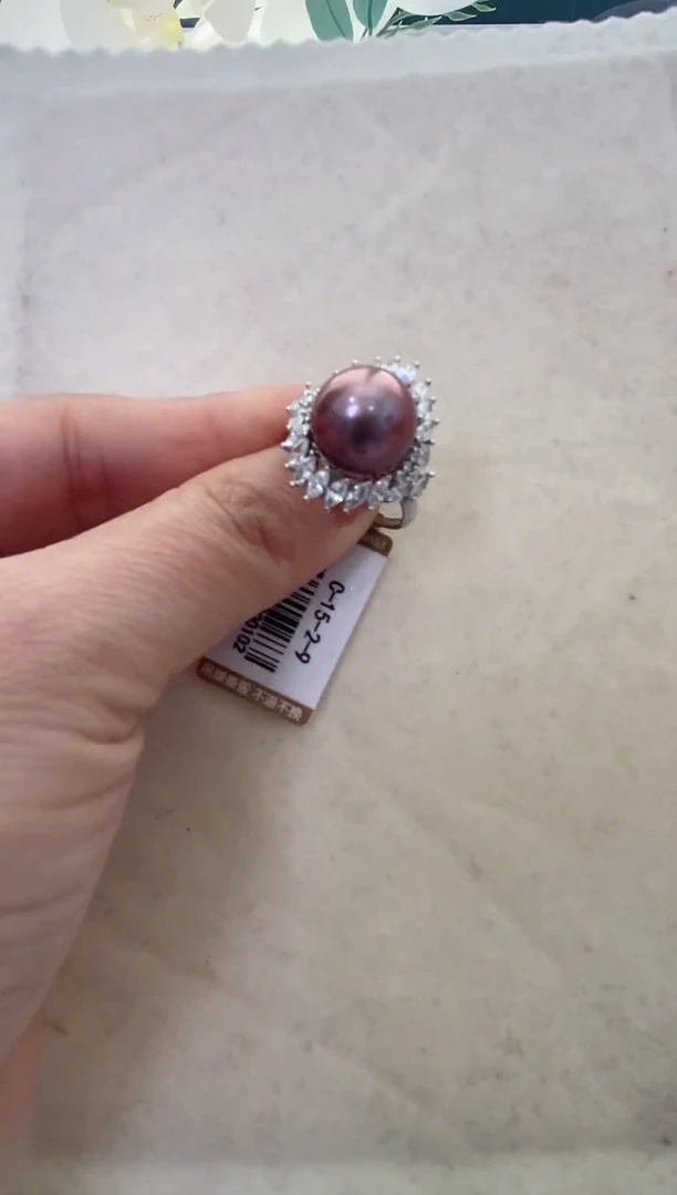 【闪购商品】淡水珍珠LL银S925镶嵌珍珠戒指@@c1233