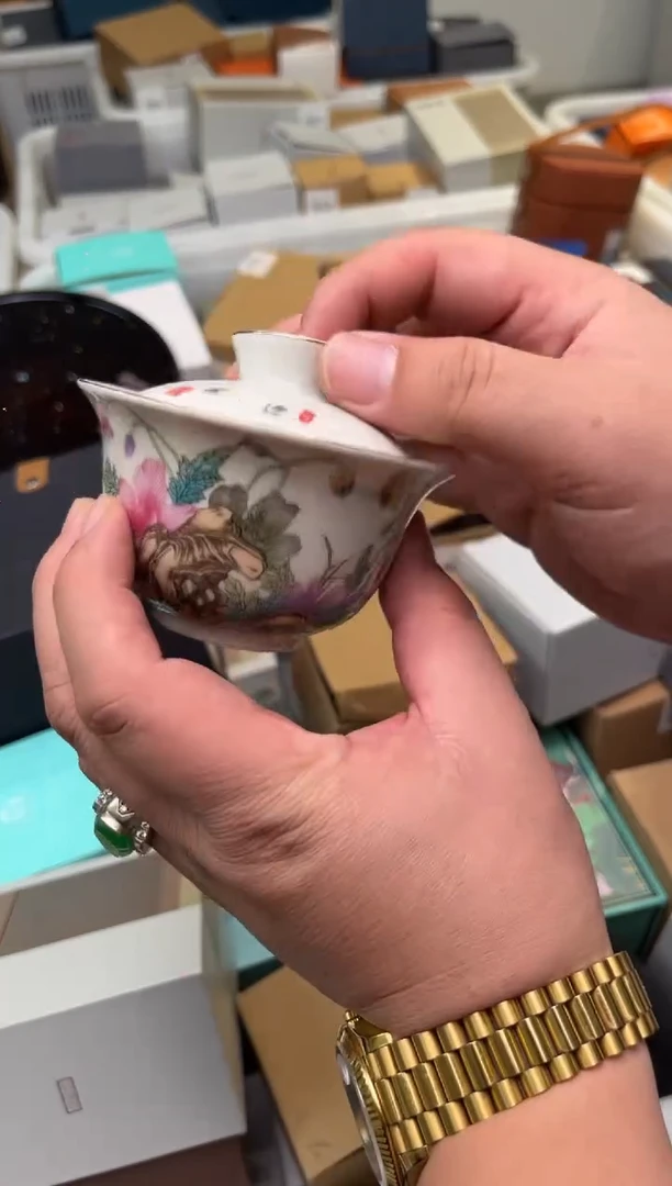 艺虞美人两才盖碗茶具茶
