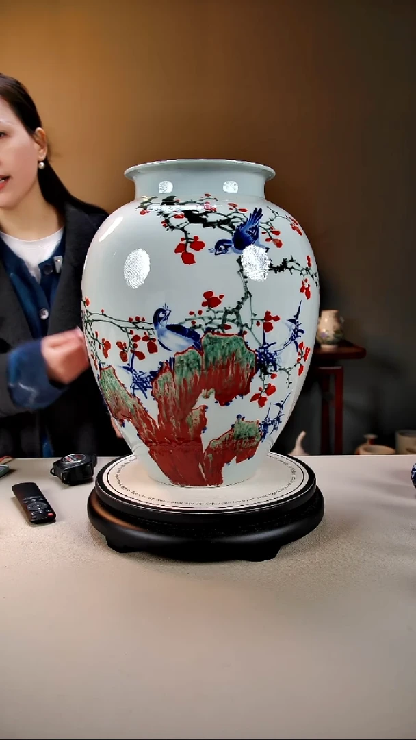 摆件陶景德镇手绘陶瓷