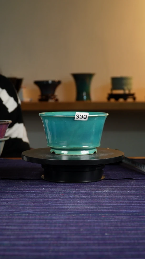 333松石绿花盆9/16.5/15