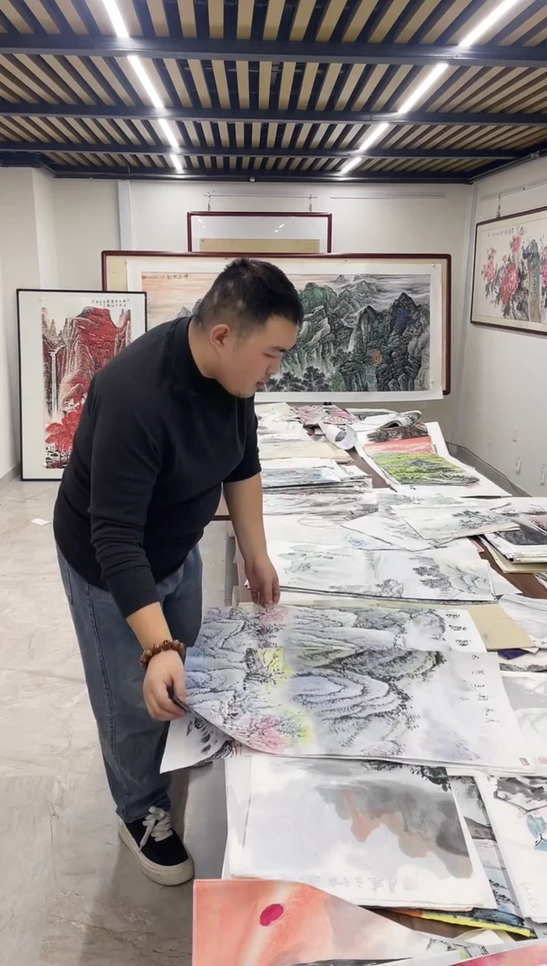 国画融易专属链接-李胜华桃花带证书