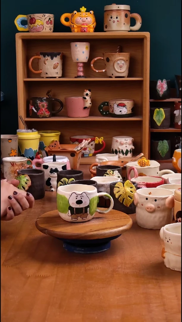 摆件陶景德镇原创手工陶瓷