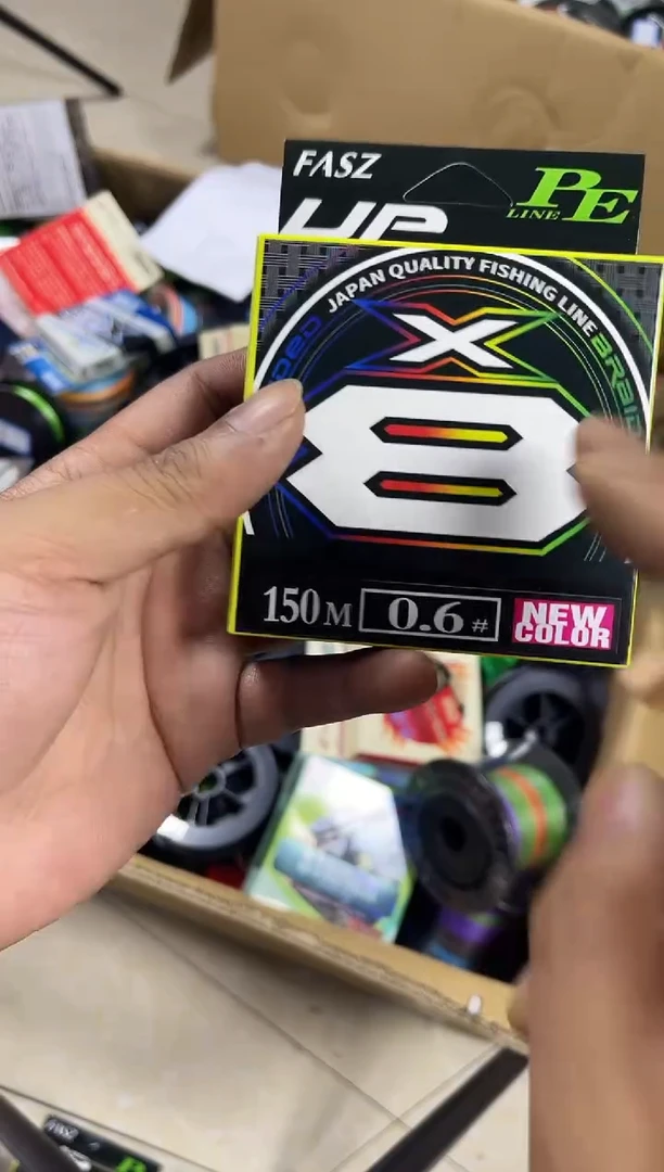 PE8编0.6号150米绿白色1盘路亚线拼手速（有包装）
