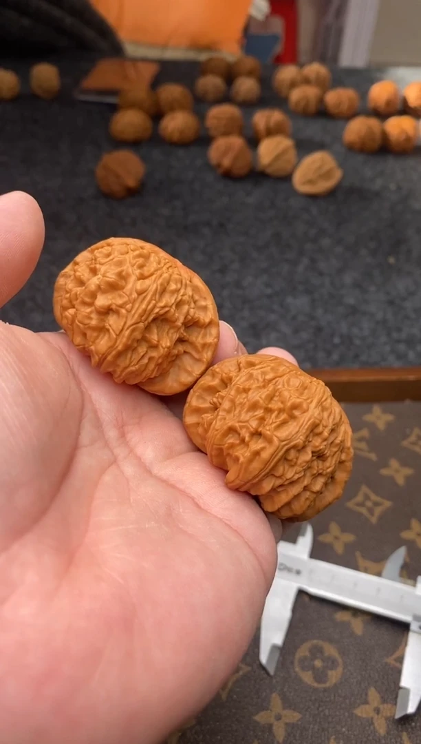 把件文玩核桃B150号48尺白狮子