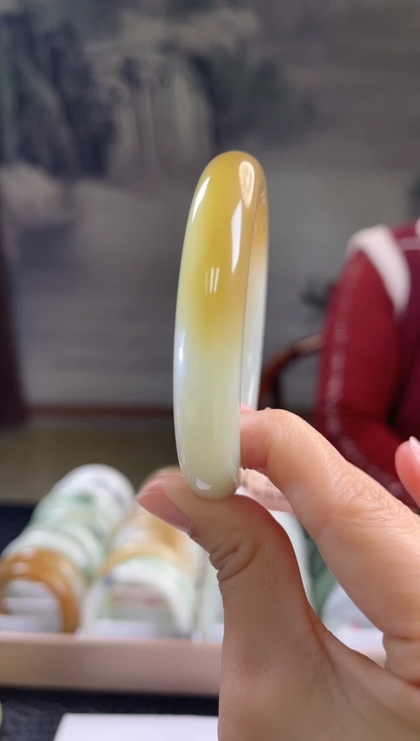 未镶嵌手镯和田玉56+圈口4271