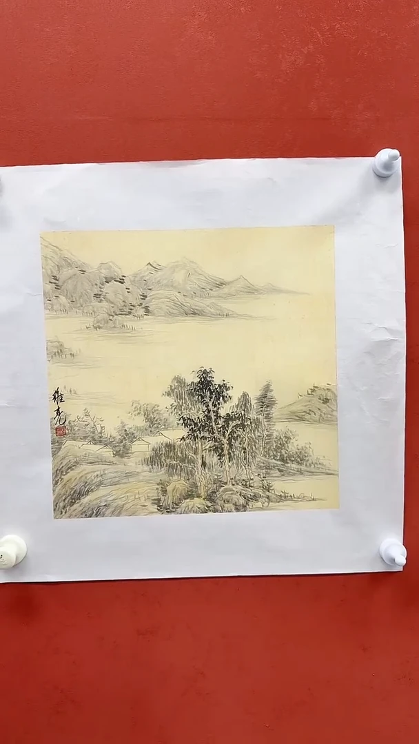 国画高老师山水国画作品