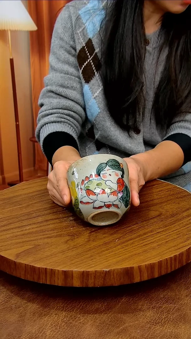 杯子陶景德镇手工手绘釉下彩陶瓷