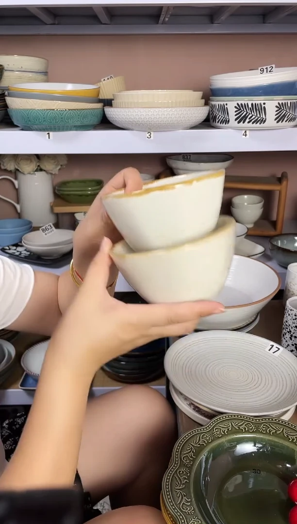 瓷微瑕（2个装）米白小碗