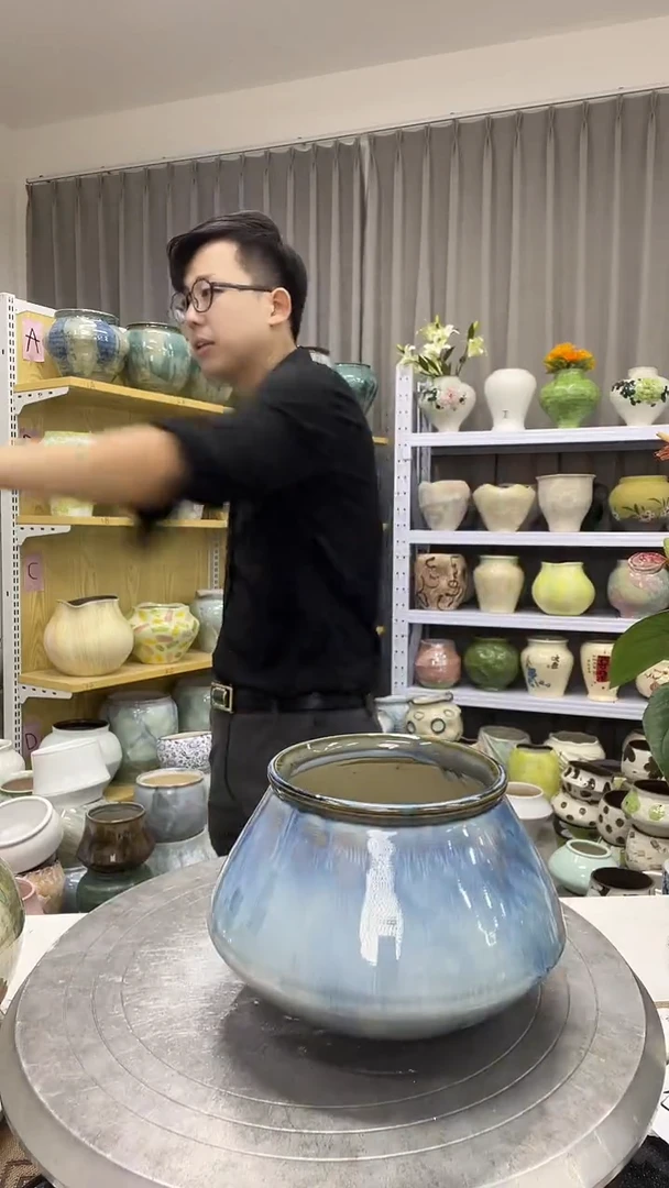 10.7号】陶瓷花盆直播链接  高：   口