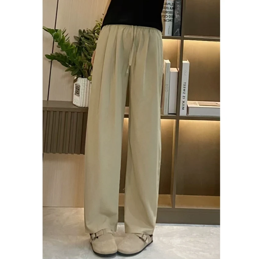 8037夏季新款休闲百搭直筒裤