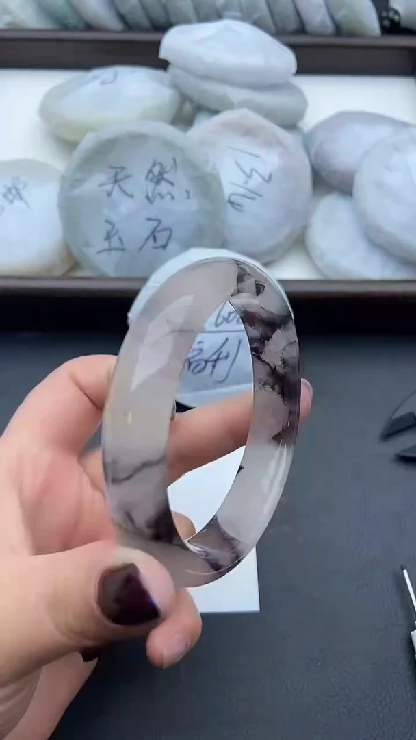 未镶嵌手镯石英质玉35+59/60