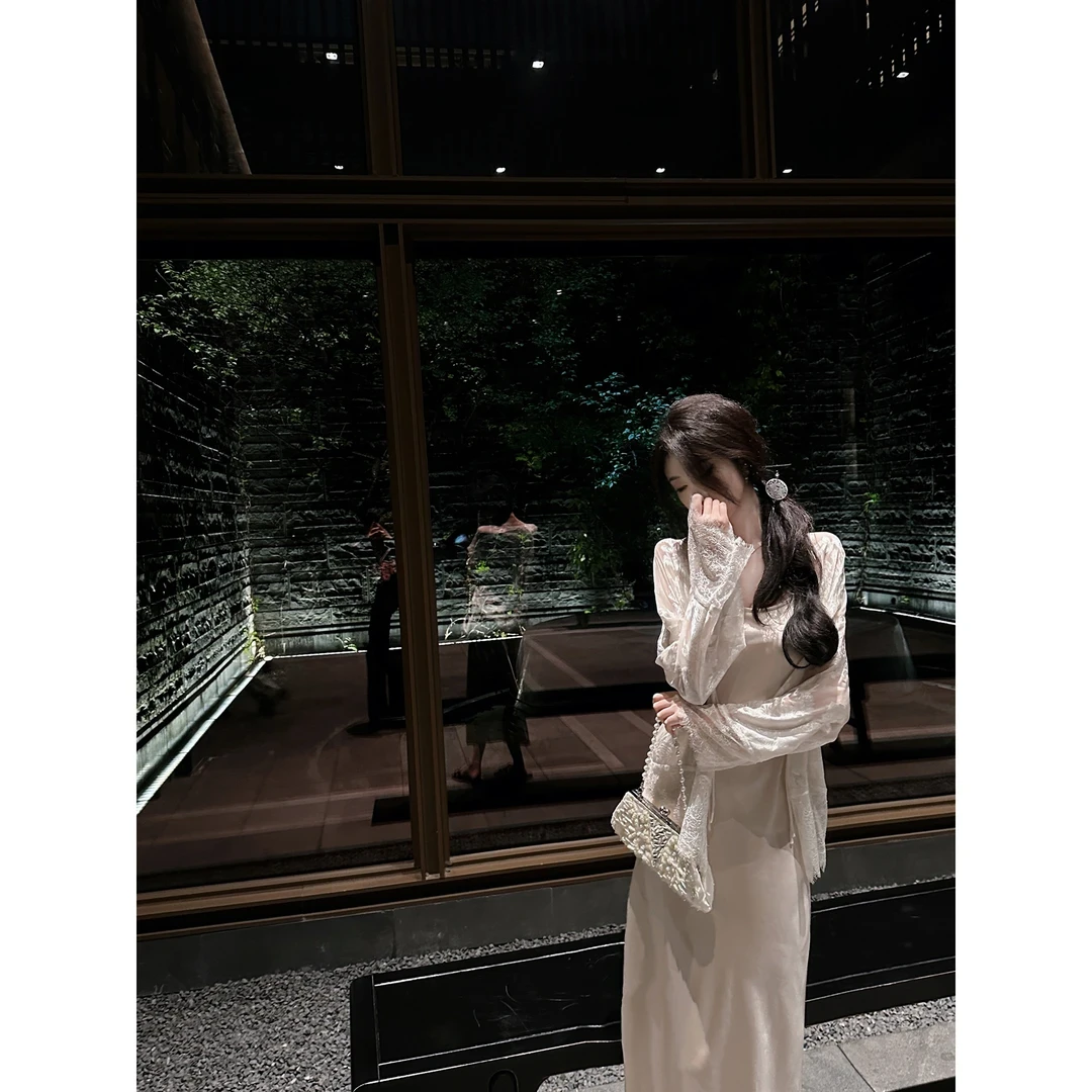 【雅乔定制】忆江南 新中式国风蕾丝袖口外披薄外套DYLL-23106232