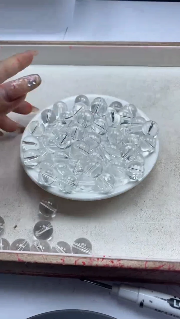 【闪购商品】水晶颈饰未镶嵌w2304白水晶14mm*3颗