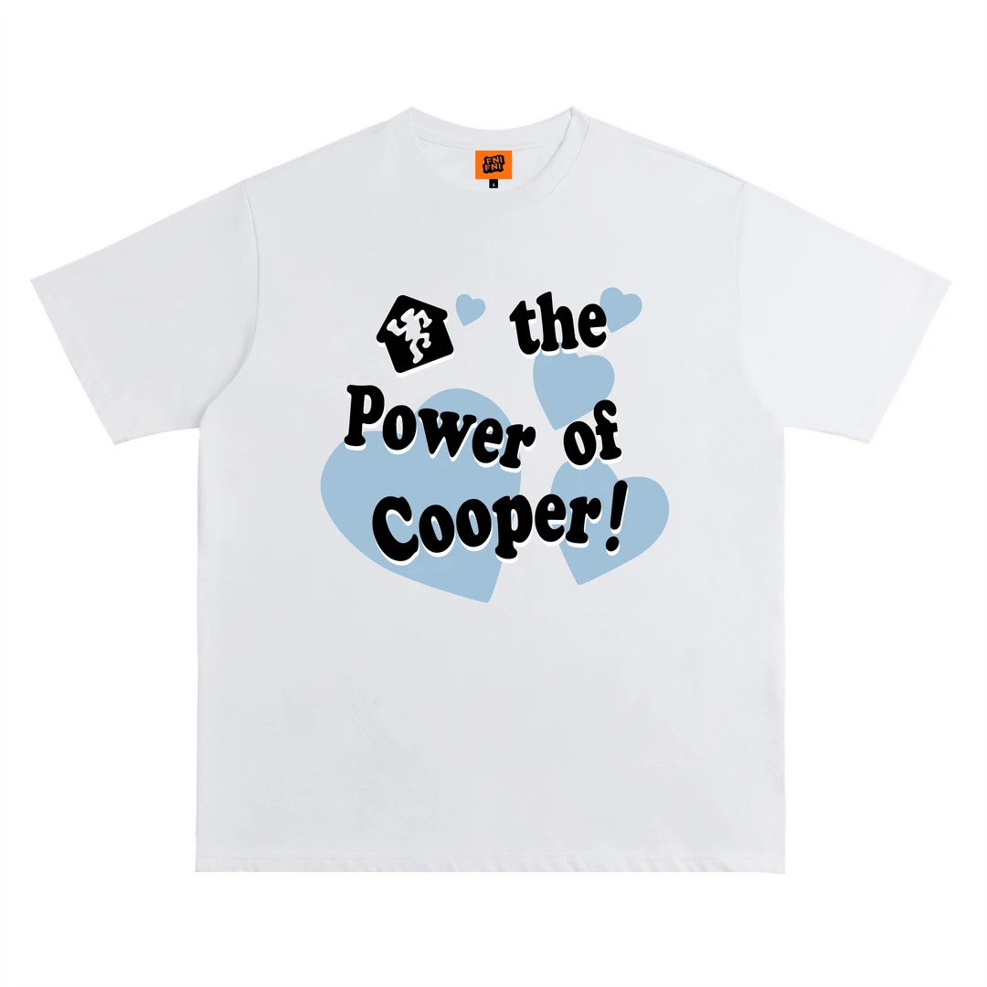 FNIFNI（心动小人）男女同款t恤美式复古纯棉短袖上衣24潮新款