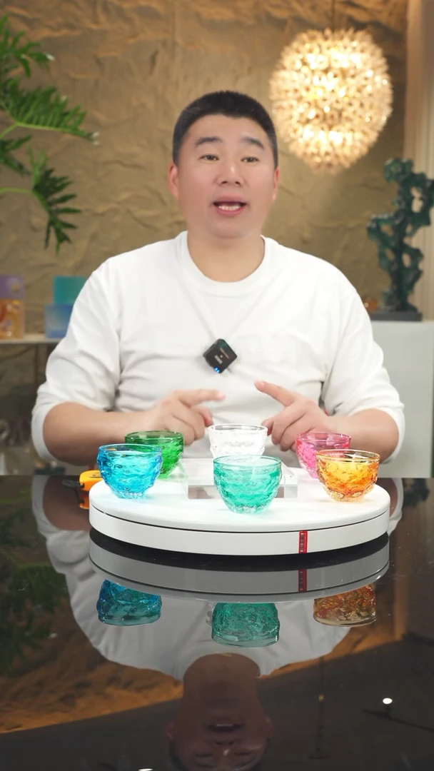 【闪购商品】瓷片设计款茶杯一套六只（拍五发六）