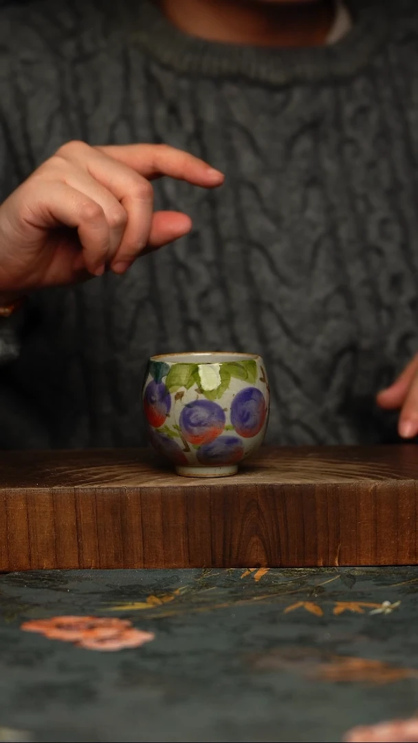 瓷片釉下彩手工手绘同款